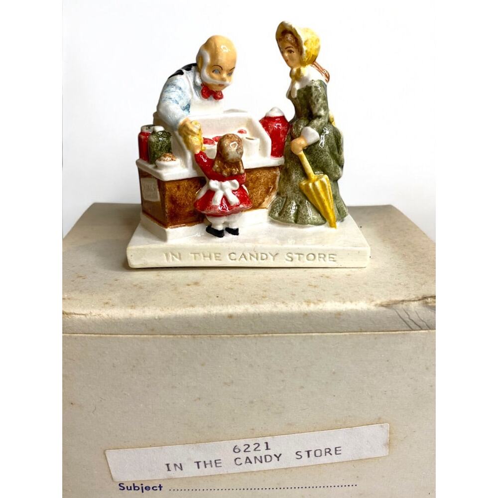 Sebastian Miniatures In the‎ Candy Store Signed Figurine Vintage 6221
